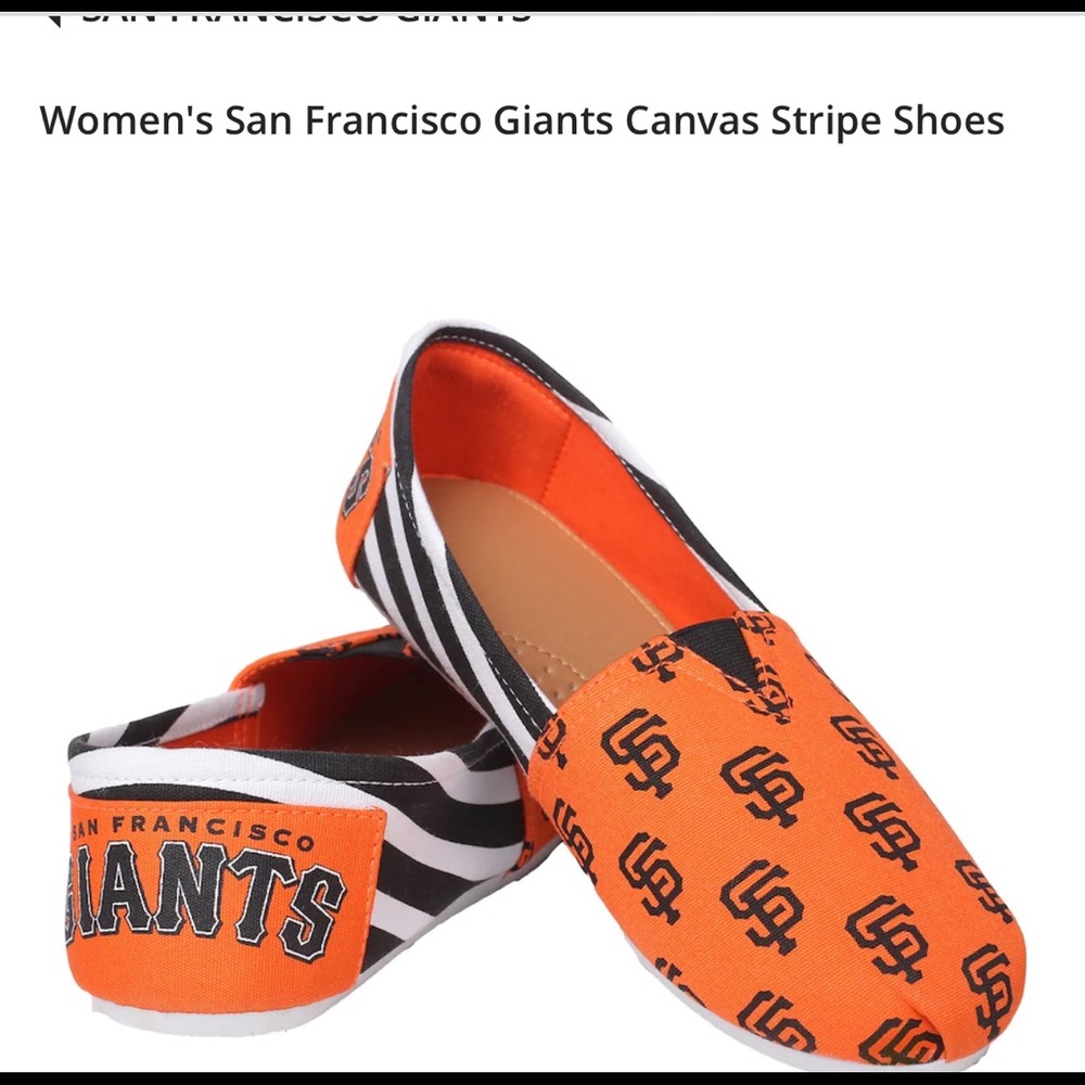 Canvas San Francisco Giants size 9-10 shoes
